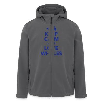 Wal - Recycelte Männer Softshell-Jacke von Stanley/Stella - Anthrazit - Vorne - AI Model Male 185 light (185cm)