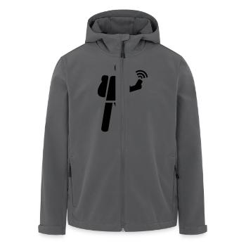 Geocaching - Recycelte Männer Softshell-Jacke von Stanley/Stella - Anthrazit - Vorne - AI Model Male 185 light (185cm)
