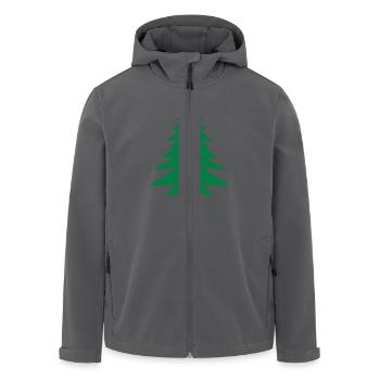 Fichte, Tanne, Wald - Recycelte Männer Softshell-Jacke von Stanley/Stella - Anthrazit - Vorne - AI Model Male 185 light (185cm)