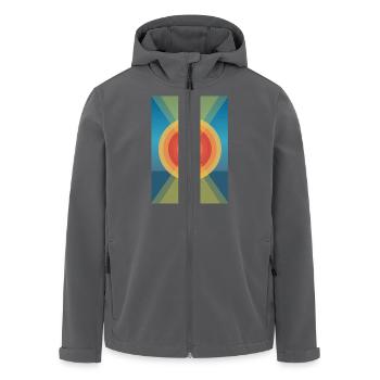 Licht des Leuchtturms - Recycelte Männer Softshell-Jacke von Stanley/Stella - Anthrazit - Vorne - AI Model Male 185 light (185cm)