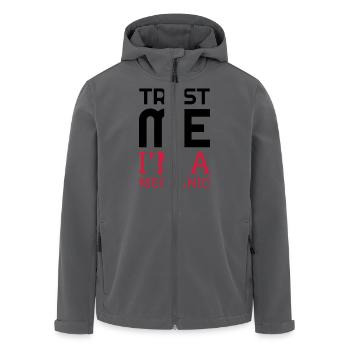 Mechanik / Mechaniker / Auto / Garage - Recycelte Männer Softshell-Jacke von Stanley/Stella - Anthrazit - Vorne - AI Model Male 185 light (185cm)