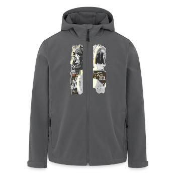 Graffiti - Recycelte Männer Softshell-Jacke von Stanley/Stella - Anthrazit - Vorne - AI Model Male 185 light (185cm)