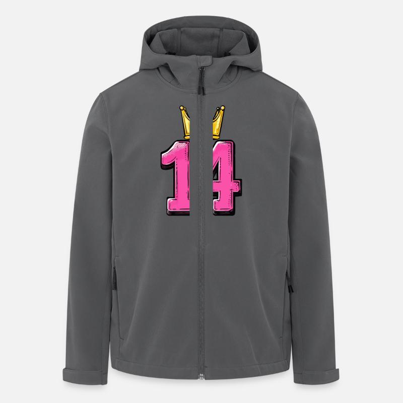 14 Number Crown - Men’s Recycled Softshell Jacket by Stanley/Stella - anthracite