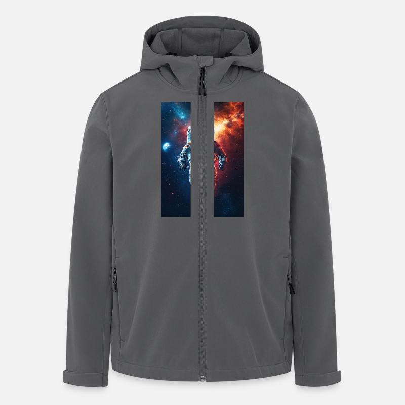 Astronaut 5 - Recycelte Männer Softshell-Jacke von Stanley/Stella - Anthrazit