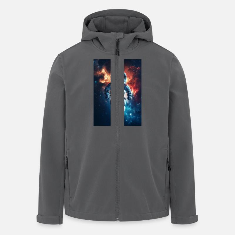 Astronaut 1 - Recycelte Männer Softshell-Jacke von Stanley/Stella - Anthrazit