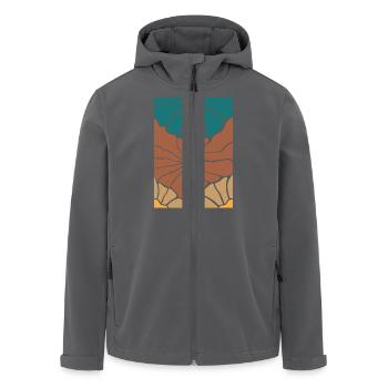 Boho Flora Blumen - Recycelte Männer Softshell-Jacke von Stanley/Stella - Anthrazit - Vorne - AI Model Male 185 light (185cm)