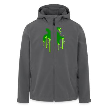 Wasserschildkröte Tropfen Schleim nass tropft cool - Recycelte Männer Softshell-Jacke von Stanley/Stella - Anthrazit - Vorne - AI Model Male 185 light (185cm)