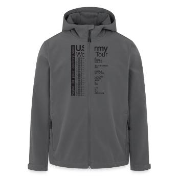 US Army World-Tour - Recycelte Männer Softshell-Jacke von Stanley/Stella - Anthrazit - Vorne - AI Model Male 185 light (185cm)