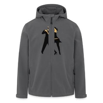 Salsa-Tänzer / salsa dancer (2c) - Recycelte Männer Softshell-Jacke von Stanley/Stella - Anthrazit - Vorne - AI Model Male 185 light (185cm)