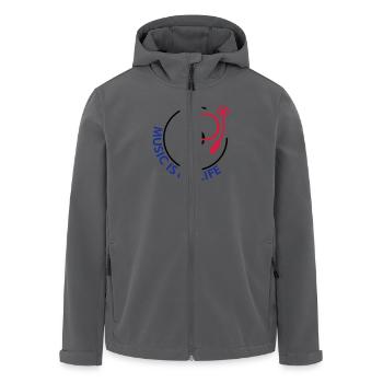 DJ music is my life - Recycelte Männer Softshell-Jacke von Stanley/Stella - Anthrazit - Vorne - AI Model Male 185 light (185cm)