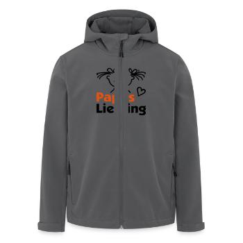 Papas Liebling mit Herz - Recycelte Männer Softshell-Jacke von Stanley/Stella - Anthrazit - Vorne - AI Model Male 185 light (185cm)