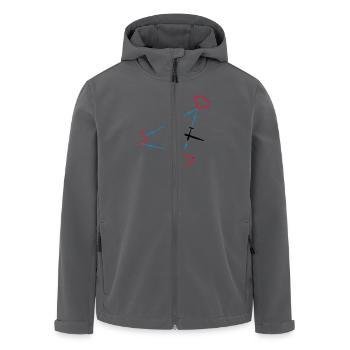 segelflug wettbewerb aufgabe Geschenk - Recycelte Männer Softshell-Jacke von Stanley/Stella - Anthrazit - Vorne - AI Model Male 185 light (185cm)