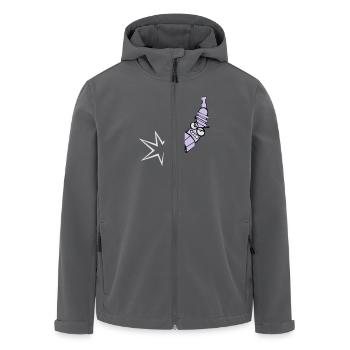 Zündkerze mit Farbänderungsfunktion - Recycelte Männer Softshell-Jacke von Stanley/Stella - Anthrazit - Vorne - AI Model Male 185 light (185cm)