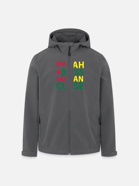who jah bless - Recycelte Männer Softshell-Jacke von Stanley/Stella - Anthrazit