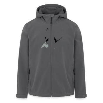 ski jump / ski jumper mountains - Recycelte Männer Softshell-Jacke von Stanley/Stella - Anthrazit - Vorne - AI Model Male 185 light (185cm)