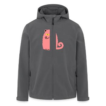 Perserkatze - Recycelte Männer Softshell-Jacke von Stanley/Stella - Anthrazit - Vorne - AI Model Male 185 light (185cm)