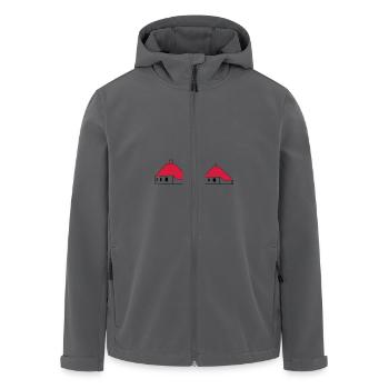 Westerhever Leuchtturm - Recycelte Männer Softshell-Jacke von Stanley/Stella - Anthrazit - Vorne - AI Model Male 185 light (185cm)