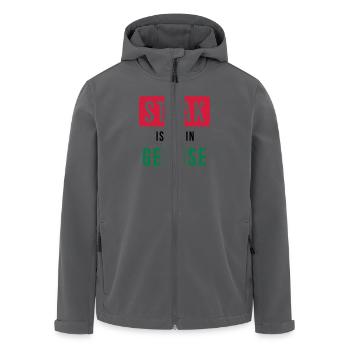Steak ist mein Gemüse - Grillen - Recycelte Männer Softshell-Jacke von Stanley/Stella - Anthrazit - Vorne - AI Model Male 185 light (185cm)