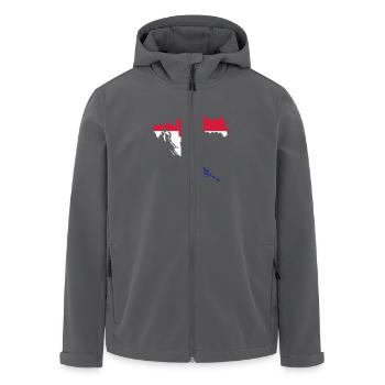 Kroatien - Recycelte Männer Softshell-Jacke von Stanley/Stella - Anthrazit - Vorne - AI Model Male 185 light (185cm)