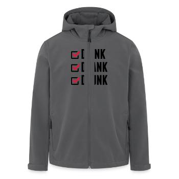 drink_drank_drunk_cc2 - Recycelte Männer Softshell-Jacke von Stanley/Stella - Anthrazit - Vorne - AI Model Male 185 light (185cm)