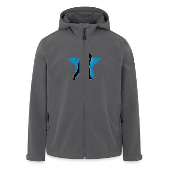 metal_fan_headbanger_112015_c_3c - Recycelte Männer Softshell-Jacke von Stanley/Stella - Anthrazit - Vorne - AI Model Male 185 light (185cm)