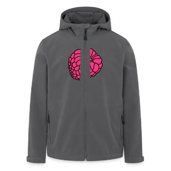 himbeere beeren - Recycelte Männer Softshell-Jacke von Stanley/Stella - Anthrazit - Vorne - AI Model Male 185 light (185cm)