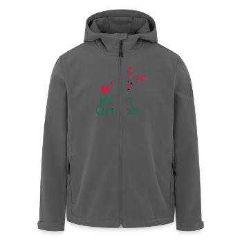 Mein erstes Weihnachten - Recycelte Männer Softshell-Jacke von Stanley/Stella - Anthrazit - Vorne - AI Model Male 185 light (185cm)