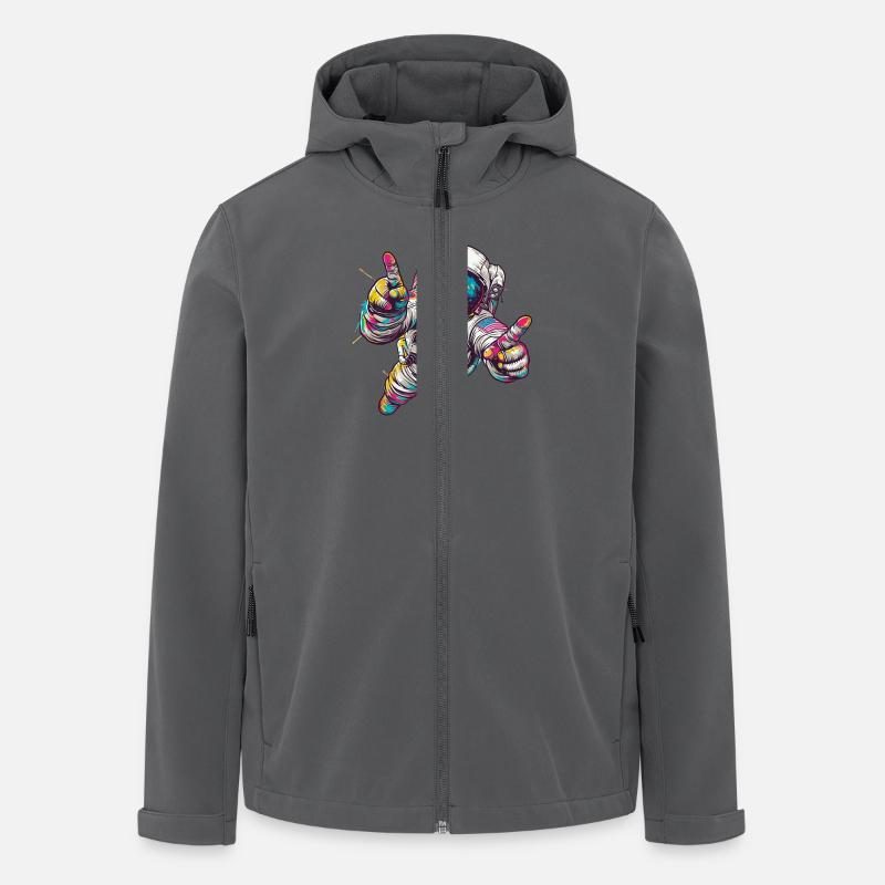 GOOG ASTRONAUT - Recycelte Männer Softshell-Jacke von Stanley/Stella - Anthrazit