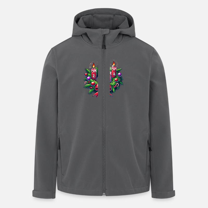 Adventskranz - Recycelte Männer Softshell-Jacke von Stanley/Stella - Anthrazit