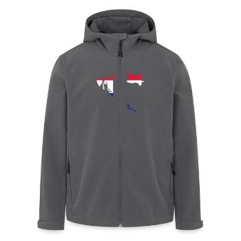 Kroatien - Recycelte Männer Softshell-Jacke von Stanley/Stella - Anthrazit - Vorne - AI Model Male 185 light (185cm)
