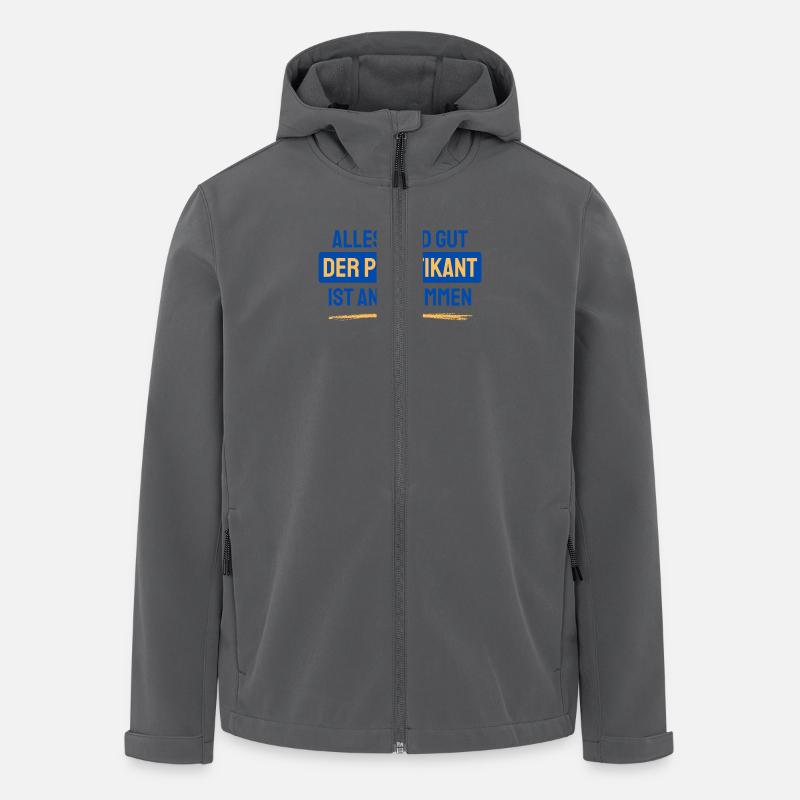 The intern is here - Men’s Recycled Softshell Jacket by Stanley/Stella - anthracite