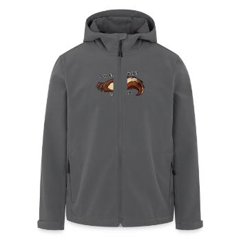 Fette Eichhörnchen - Recycelte Männer Softshell-Jacke von Stanley/Stella - Anthrazit - Vorne - AI Model Male 185 light (185cm)