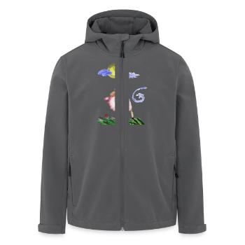 Schaf im Wind - Recycelte Männer Softshell-Jacke von Stanley/Stella - Anthrazit - Vorne - AI Model Male 185 light (185cm)