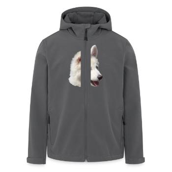 Welpe - Recycelte Männer Softshell-Jacke von Stanley/Stella - Anthrazit - Vorne - AI Model Male 185 light (185cm)