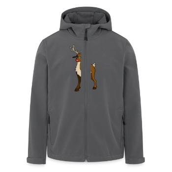 Rudolph - Recycelte Männer Softshell-Jacke von Stanley/Stella - Anthrazit - Vorne - AI Model Male 185 light (185cm)