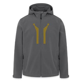 Krone m w22 - Recycelte Männer Softshell-Jacke von Stanley/Stella - Anthrazit - Vorne - AI Model Male 185 light (185cm)