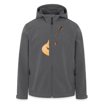 Gitarre - Recycelte Männer Softshell-Jacke von Stanley/Stella - Anthrazit - Vorne - AI Model Male 185 light (185cm)