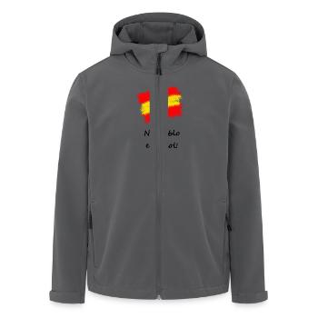 Spanisch - Recycelte Männer Softshell-Jacke von Stanley/Stella - Anthrazit - Vorne - AI Model Male 185 light (185cm)