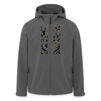 alpen skull - Recycelte Männer Softshell-Jacke von Stanley/Stella - Anthrazit - Vorne - AI Model Male 185 light (185cm)