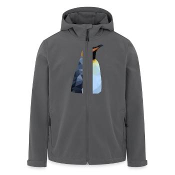 Polygon Pinguin - Recycelte Männer Softshell-Jacke von Stanley/Stella - Anthrazit - Vorne - AI Model Male 185 light (185cm)