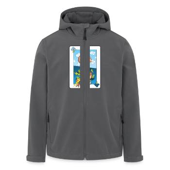 stümperhaften Zeus - Recycelte Männer Softshell-Jacke von Stanley/Stella - Anthrazit - Vorne - AI Model Male 185 light (185cm)
