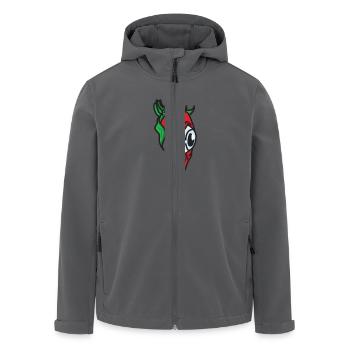 CHILI SPICY - Recycelte Männer Softshell-Jacke von Stanley/Stella - Anthrazit - Vorne - AI Model Male 185 light (185cm)
