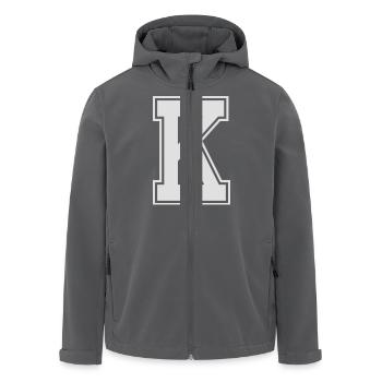 Buchstabe K - Recycelte Männer Softshell-Jacke von Stanley/Stella - Anthrazit - Vorne - AI Model Male 185 light (185cm)