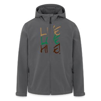 Live-Love-Hike! - Recycelte Männer Softshell-Jacke von Stanley/Stella - Anthrazit - Vorne - AI Model Male 185 light (185cm)