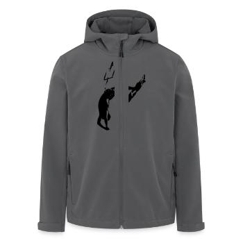 Kiter - Dead Man - Recycelte Männer Softshell-Jacke von Stanley/Stella - Anthrazit - Vorne - AI Model Male 185 light (185cm)