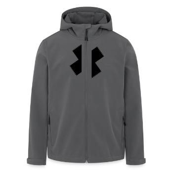 blut - Recycelte Männer Softshell-Jacke von Stanley/Stella - Anthrazit - Vorne - AI Model Male 185 light (185cm)