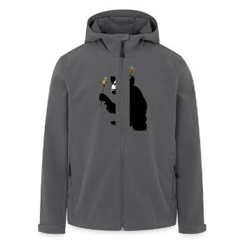 monkey hero - Recycelte Männer Softshell-Jacke von Stanley/Stella - Anthrazit - Vorne - AI Model Male 185 light (185cm)