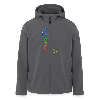Karabiner - Recycelte Männer Softshell-Jacke von Stanley/Stella - Anthrazit - Vorne - AI Model Male 185 light (185cm)