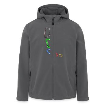 Karabiner - Recycelte Männer Softshell-Jacke von Stanley/Stella - Anthrazit - Vorne - AI Model Male 185 light (185cm)