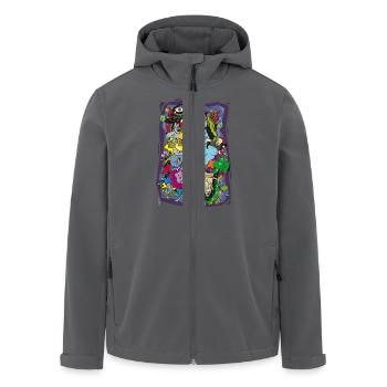 wack_party - Recycelte Männer Softshell-Jacke von Stanley/Stella - Anthrazit - Vorne - AI Model Male 185 light (185cm)